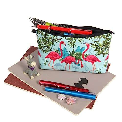 CTIRCHIU Kosmetiktasche Flamingo Muster Tragbare Praktische Kosmetik Organizer Tasche mit Großem Fassungsvermögen Sicherem Material für Damen Reise und Outdoor Handlich und Dekorativ von CTIRCHIU