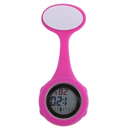CTIRCHIU Hängende Pflegeuhr Aus Zinklegierung Mit Pin-Design Abnehmbare Krankenschwesteruhr Aus Silikon Medizinische Uhr Mit Anzeigefunktion Für Uhrzeit Und von CTIRCHIU