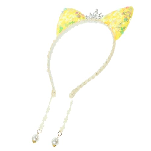 CTIRCHIU Katzenohren Stirnband Pailletten Für Mädchen Cosplay Kopfbedeckung Haarschmuck Für Partys Bequem Und Leicht Geeignet Für Geburtstagsfeiern Und Maskenbälle von CTIRCHIU