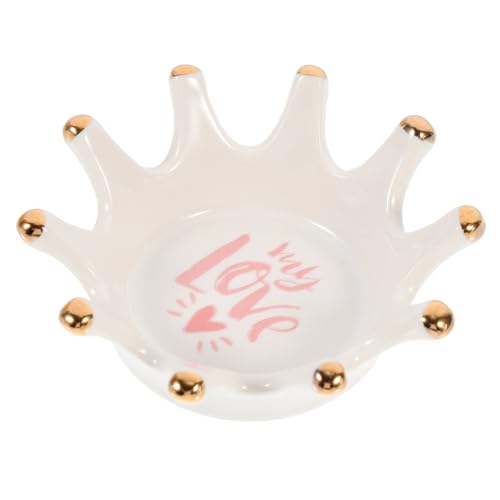 CTIRCHIU Krone Nagelstifthalter Dappenschale Multifunktionale Nagelaufbewahrungsschale für Maniküre Leicht und Tragbar Organizer für Nagelwerkzeuge für Nail Art von CTIRCHIU