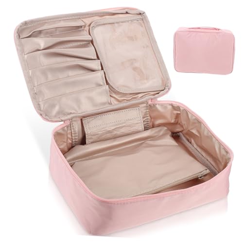 CTIRCHIU Kulturbeutel Große Kapazität Leicht PU Kosmetiktasche Tragbar für Reisen Make Up Organizer von CTIRCHIU