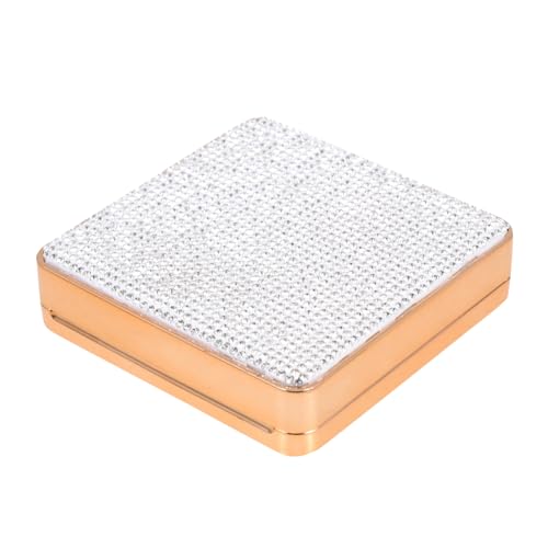 CTIRCHIU Kompakte Make Up Puderbox mit Quaste Tragbare Creme Aufbewahrungsbox für Unterwegs Hautfreundliches Abs Material Spiegel Kosmetik Organizer für Foundation und Puder von CTIRCHIU