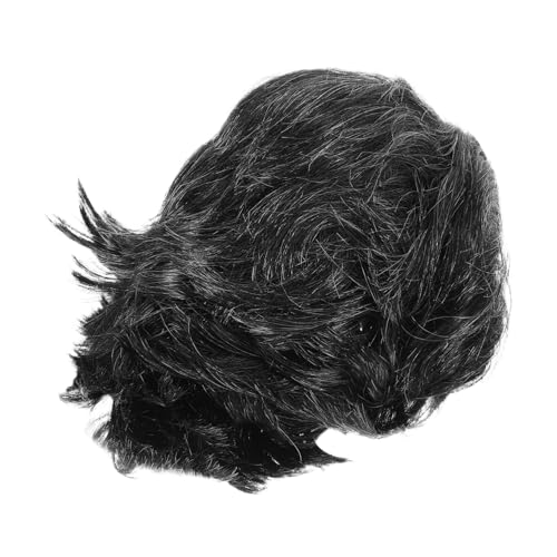 CTIRCHIU Kurze Lockige Synthetische Perücke Für Rocker-kostümparty Retro Frisur Für Cosplay Und Themenveranstaltungen Für Besondere Anlässe von CTIRCHIU