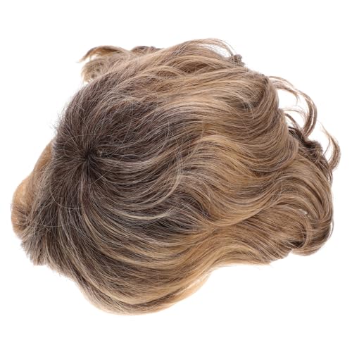 CTIRCHIU Lockenperücke Für Damen Kurz Und Gewellt Realistische Faserperücke Mit Lace Front Gelbe Haare Modisches Design Für Party Und Alltag von CTIRCHIU
