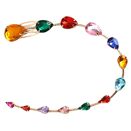 CTIRCHIU Langer Strass-haarclip Mit Quasten Glamouröse Haarverlängerungsdekoration Für Braut Hochzeit Und Besondere Anlässe Bequemer Haarschmuck Für Damen von CTIRCHIU