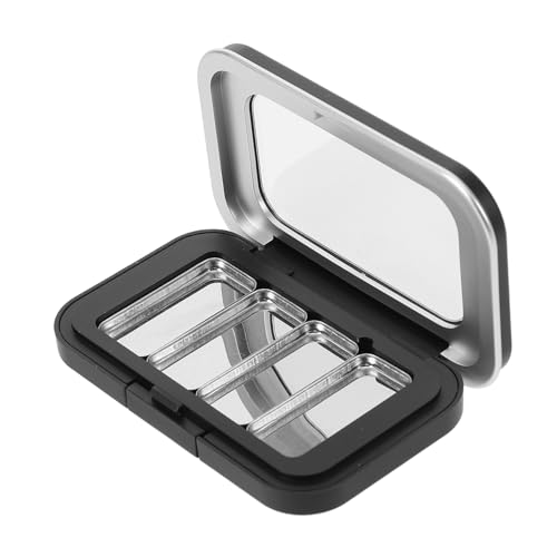 CTIRCHIU Leere Lidschattenbox Klein Magnetisch Nachfüllbarer Make up Organizer Kompakter Kosmetik Aufbewahrungs organizer für Lidschattenpans und Highlighter Handlich für Reisen und Alltag von CTIRCHIU