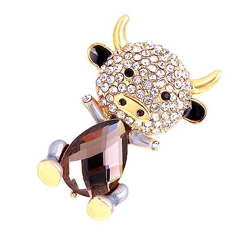 CTIRCHIU Damen Brosche Aus Legierung Niedliche Cartoon-kühe Mit Strass Anstecknadel Für Kleidung Schals Und Accessoires Für Alltag Und Besondere Anlässe CTIRCHIU Damen Brosche Aus Legierung Niedliche Cartoon-kühe Mit Strass Anstecknadel Für Kleidung Schals Und Accessoires Für Alltag Und Besondere Anlässe von CTIRCHIU
