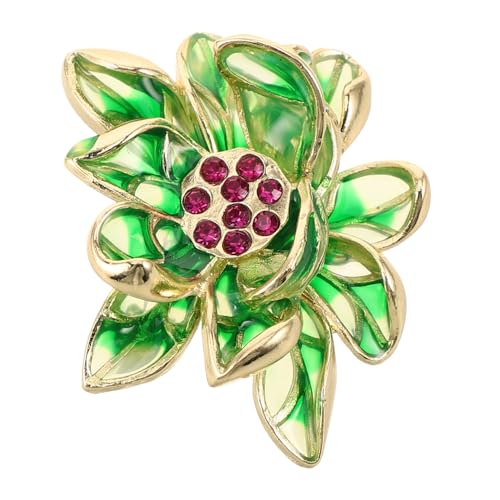CTIRCHIU Brosche Lotusblüte Anstecknadel Für Damen Mantelbrosche Blumen-anstecknadel Strickjacken-kragenclip Dekorative Brosche Schmuck Für Pullover von CTIRCHIU