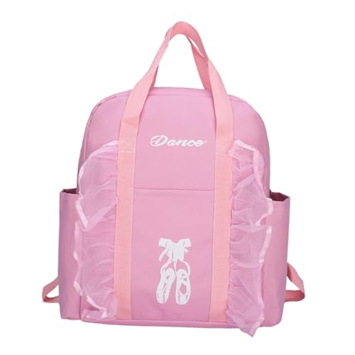 CTIRCHIU Mädchen Tanzrucksack Ballett Rucksack Handtasche Schultertasche Mit Reißverschluss Für Ballettschuhe Und Ballettkleider Waschbar Leicht Zu Tragen von CTIRCHIU
