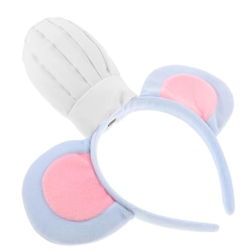 CTIRCHIU Mauskostüm Haarreifen mit Kochmütze und Niedliches Tierkostüm Accessoire für Halloween Cosplay Partys und Aufführungen Vielseitig Einsetzbar Charmantes Design von CTIRCHIU