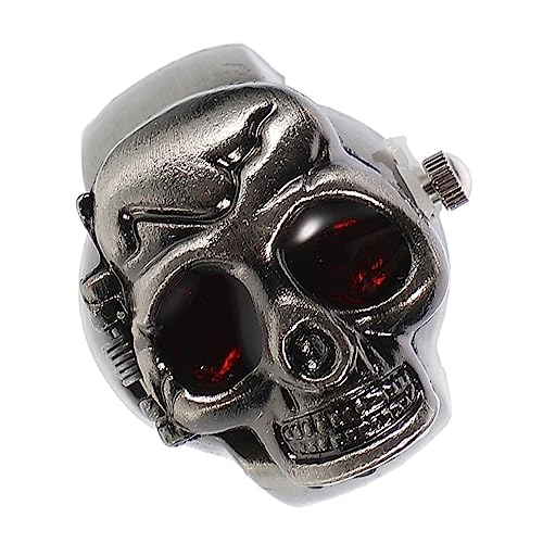 CTIRCHIU Kleiner Retro Ring Uhr Elektronische Fingerring Uhr Langlebigem Flip Funktion für Damen und Herren Stilvolles Schmuckstück für Halloween und Alltag von CTIRCHIU