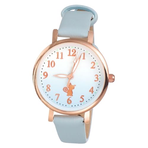 CTIRCHIU Modische Leuchtende Quarzuhr Für Mädchen Kinderarmbanduhr Mit Katzenohren Leicht Ablesbare Anzeige Als Für Geburtstage Und Feiertage Strapazierfähiges Und von CTIRCHIU