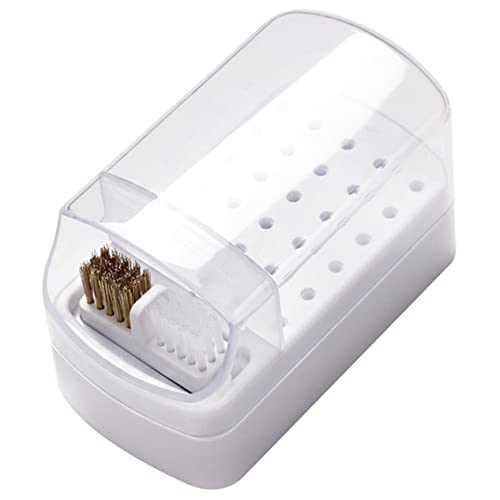 CTIRCHIU Wiederverwendbare Nagelbohrer Bits Aufbewahrungsbox Mit Fächern Klarer Organizer Für Maniküre Und Nageldesign-zubehör Praktischer Und Langlebiger Nagelkopf-halter von CTIRCHIU