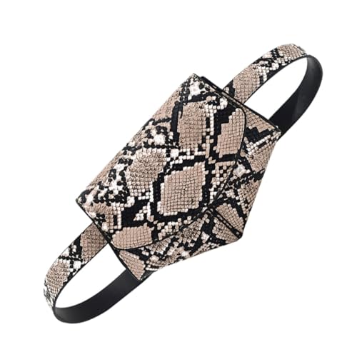 CTIRCHIU PU Schlangenleder Optik Waist Bag Damen Crossbody Tasche Praktische Umhängetasche für Alltag Shopping und Freizeit mit Vielseitigem Stauraum von CTIRCHIU