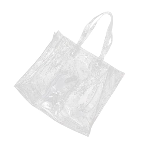CTIRCHIU PVC Transparente Jelly Schultertasche Große Durchsichtige Tote Bag Leichte Schultertasche für Arbeit Schule Strand Damen Mädchen Alltag von CTIRCHIU