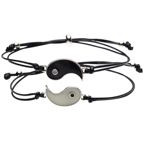 CTIRCHIU Armbänder Für Paare Im Dunkeln Leuchtende Freundschaftsarmbänder Verstellbare Armbänder Für Herren Und Damen Geschenke Für Freunde Und Partner von CTIRCHIU