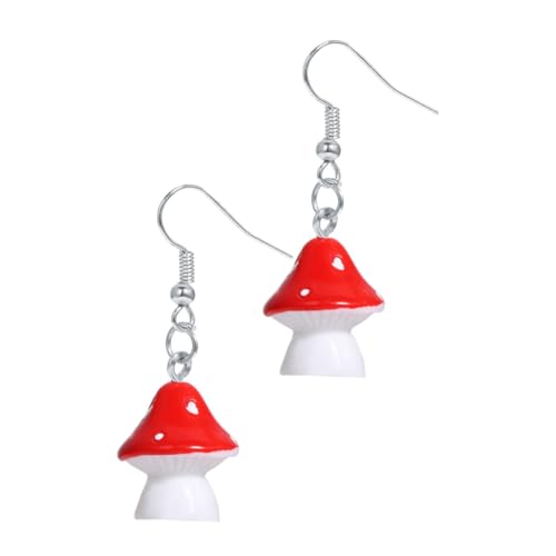 CTIRCHIU Pastorale Stil Ohrstecker Damen Fliegenpilz Design Retro Boho Schmuck Leicht Komfortabel Für Party Alltag von CTIRCHIU