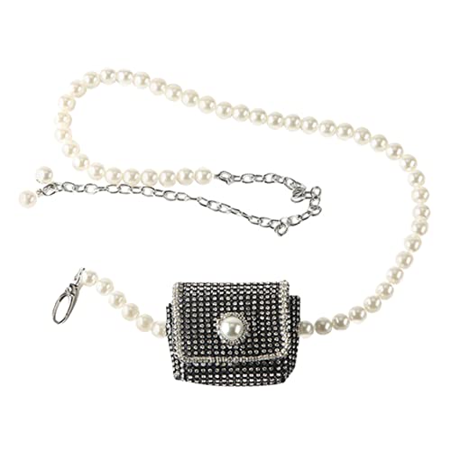 CTIRCHIU Perlen-Waistband-Tasche Mit Strass Langer Kettenriemen Für Damen Vielseitige Umhängetasche Für Schlüssel Lippenstift Und Kleine Gegenstände Stilvolles Accessoire Für Jedes von CTIRCHIU