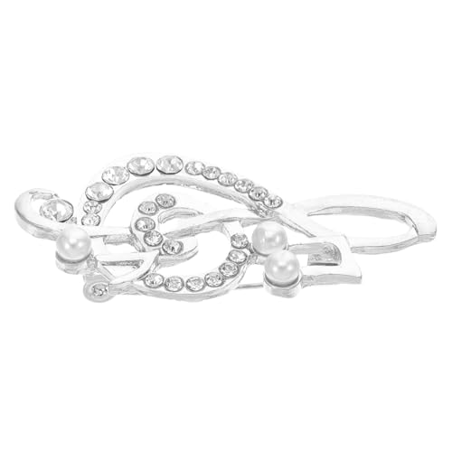 CTIRCHIU Musik Note Brosche Perlen Anstecknadel Für Damen Modisches Accessoire Für Kleidung Jacken Schals Langlebig Und Stilvoll Für Kreative Outfits Und Geschenke von CTIRCHIU