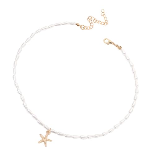 CTIRCHIU Verstellbare Perlenhalskette Mit Sternanhänger Für Damen Eleganter Choker Aus Schmuckstück Für Besondere Anlässe Und Tägliches Styling von CTIRCHIU