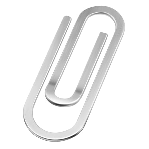 CTIRCHIU Stilvolles Minimalistisches Geldclip Aus Edelstahl Praktisches Kartenhalter Für Männer Und Frauen Sicheres Aufbewahren Von Bargeld Und Kreditkarten Silberfarbig Für Alltag Und Gesc von CTIRCHIU