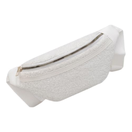 CTIRCHIU Plüsch Bauchtasche für Damen Weiche Gürteltasche für Sport und Reisen Stylische Hüfttasche für Mädchen Lässiges Design Robuste Bauchtasche für Outdoor Aktivitäten von CTIRCHIU