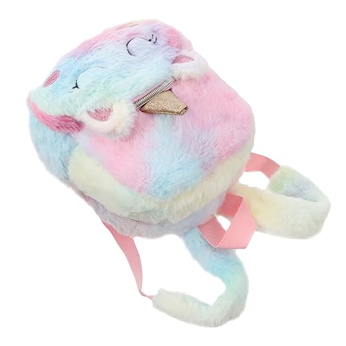 CTIRCHIU Plüsch Tasche Kinderrucksack Unicorn Form Rucksack Schultertasche Reisetasche Mit Verstellbarem Schultergurt Für Mädchen von CTIRCHIU