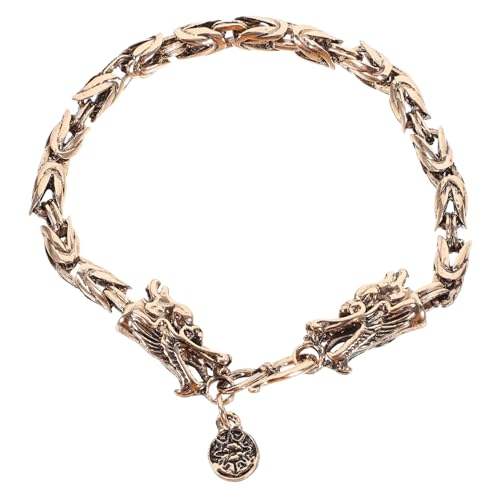 CTIRCHIU Punk Armband mit Drachenkopf aus Robustem Legierungsmetall Vintage Stil Hip Hop Gothisch Männer Schmuck Verlässlich und Komfortabel Mutiges Design für Starke Persönlichkeiten von CTIRCHIU