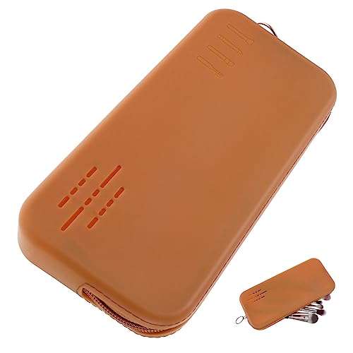 CTIRCHIU Reise Kosmetiktasche aus Silikon Tragbarer Make Up Pinsel Organizer für Lippenstifte Kosmetik und Mehr für Braun mit Reißverschluss Vielseitig Einsetzbar CTIRCHIU Reise Kosmetiktasche aus Silikon Tragbarer Make Up Pinsel Organizer für Lippenstifte Kosmetik und Mehr für Braun mit Reißverschluss Vielseitig Einsetzbar von CTIRCHIU