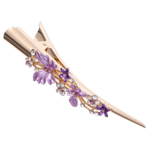 CTIRCHIU Retro Haarklammer Mit Blumendesign Große Duckbill-haarspange Aus Eleganter Haarschmuck Für Damen Für Verschiedene Anlässe Stilvoller Haarschmuck Für Dickes Haar von CTIRCHIU