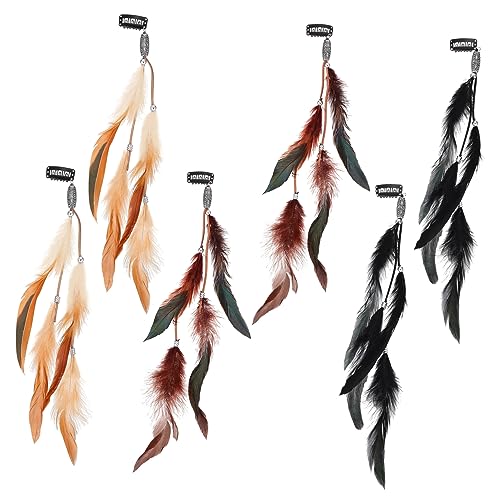 CTIRCHIU 6 Stück Haarclips Haarverlängerungen Vintage Quasten Kopfschmuck Für Frauen Leicht Retro Stil Für Cosplay Mottopartys Und Hochzeiten von CTIRCHIU