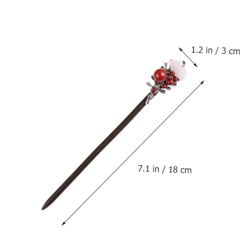 CTIRCHIU Retro Holz Haarstab Haarnadel Damen Mädchen Haarschmuck Einfaches Design All match Haarklammer für Hochzeit Party Alltag von CTIRCHIU