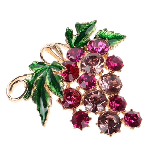 CTIRCHIU Rhinestone Trauben Brosche aus Zinklegierung Funkelnde Anstecknadel für Damen Vielseitiger Schmuck für Schal Hemd und Rucksack Modisches Accessoire für Mädchen und Festliche von CTIRCHIU