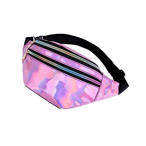 CTIRCHIU Handytasche Zum Umhängen Für Damen Taillentasche Glänzende Crossbody-Tasche Praktische Brusttasche Aufbewahrungstasche Für Reisen Wandern Radfahren von CTIRCHIU