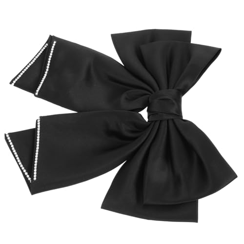 CTIRCHIU Schwarze Bowknot Haarspange Damen Haarschleife Haarschmuck Elegant für Hochzeit Party Alltag Mädchen Haarschmuck von CTIRCHIU