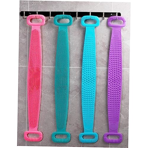 CTIRCHIU Silikon Badetuch Langer Peeling Gurt Massagelotion für Rücken Duschbürste für Männer Badezimmerzubehör mit Handgriffen von CTIRCHIU