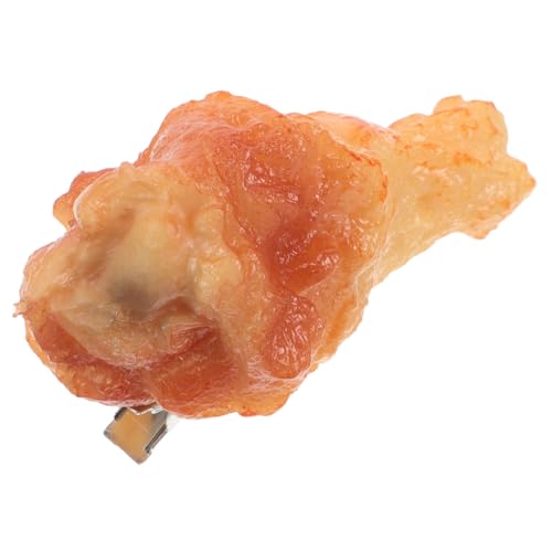 CTIRCHIU Simulation Food Haarclip Lustiger Hühnerkeulen Haarschmuck für Partys Hochzeiten Geburtstage Realistisches Design Vielseitig Einsetzbar Einfach zu Transportieren von CTIRCHIU