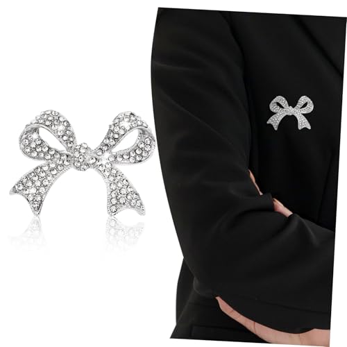 CTIRCHIU Elegante Strass Schleife Brosche Für Damen Hochwertige Alloy-brosche Für Hochzeit Feiern Und Besondere Anlässe Funkelnder Vintage-stil Mit Robuster Bauweise Und Zeitlosem Design von CTIRCHIU