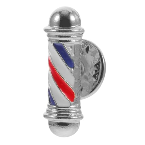 CTIRCHIU Stylischer Friseur Lapel Pin Legierung Einzigartiger Haardreh Licht Brosche für Männer Frauen zur Identifikation Friseursalons Besondere Anlässe von CTIRCHIU