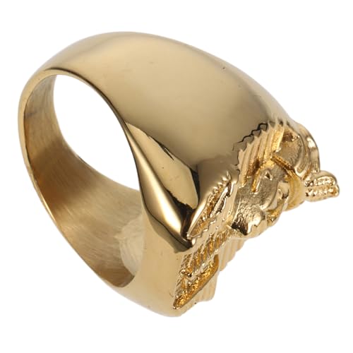 CTIRCHIU Ägyptischer Herrenring Aus Edelstahl Modischer Fingerring Hochglanzpoliert Langlebig Und Angenehm Zu Tragen Für Männer von CTIRCHIU