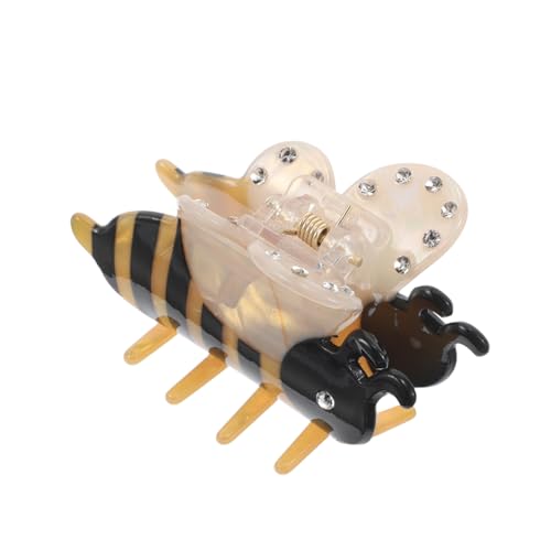 CTIRCHIU Niedliche Acetat Haarklammern in Bienenform Rutschfeste Tierhaarspangen für Dickes Haar Charmante Cartoon Haar Accessoires für Damen Einzigartige Kleiner Clips für Frühlingslooks von CTIRCHIU