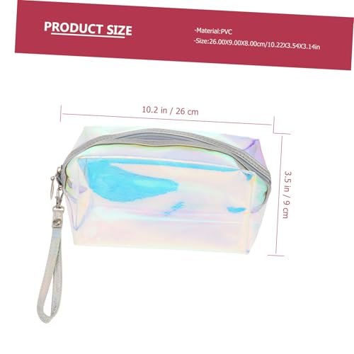 CTIRCHIU Tragbare Kosmetiktasche für Damen Leichter PVC Kulturbeutel mit Reißverschluss Robust Handlich für Reise und Alltag Multifunktionale Make up Aufbewahrungstasche von CTIRCHIU