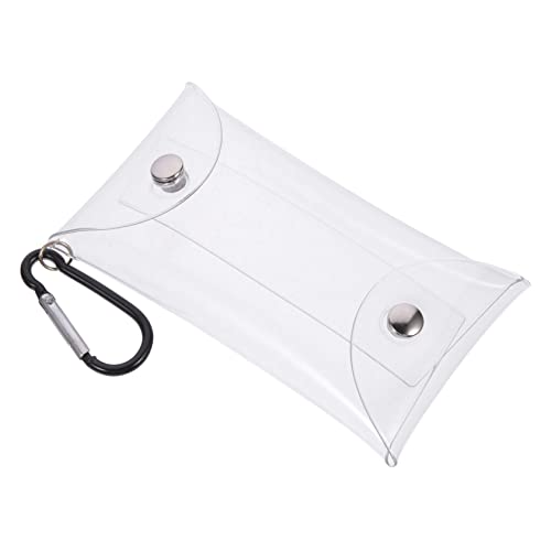 CTIRCHIU Transparente Münzbörse für Karten und Geldbeutel Tragbare Geldbörse Verschleißfestem Material Kleine Geldbörse für Reisen Schlüssel und Kopfhörer Eleganter Münzbeutel für Damen von CTIRCHIU