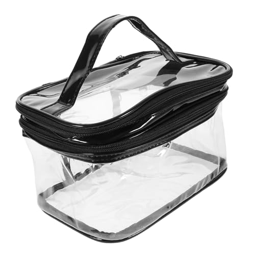 CTIRCHIU Transparenter Reis Kosmetiktasche Großes Fassungsvermögen Make-up-Tasche Kulturbeutel Aufbewahrungstasche Kosmetik-Organizer-Tasche Kosmetiktasche Für Damen von CTIRCHIU
