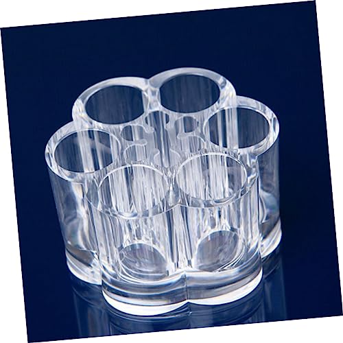 CTIRCHIU Transparentes Acryl Makeup Organizer mit Pflaumenblüten Design Multifunktionaler Lippenstift und Schmuckhalter Platzsparend für Lippenpflege Nagellack und Beauty Accessoires für von CTIRCHIU