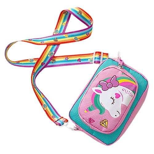 CTIRCHIU Einhorn-Muster Umhängetasche Für Mädchen Schultertasche Handytasche Geldbörse Als Mädchenhandtasche Geburtstagsgeschenk Für Kleine Mädchen von CTIRCHIU