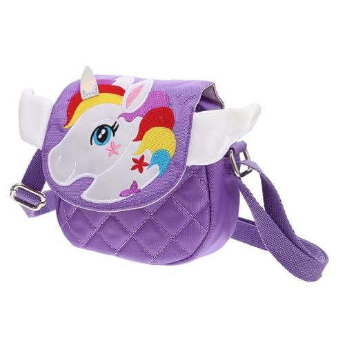 CTIRCHIU Einhorn Umhängetasche für Kleinkinder Cartoon Design Abnehmbarer Schultergurt für Mädchen Casual Tasche von CTIRCHIU