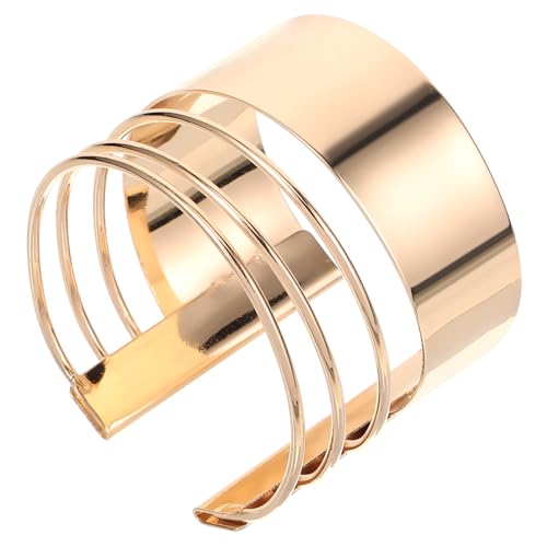 CTIRCHIU Verstellbarer Metall Armreif Damen Offenes Armband Einstellbar Modischer Schmuck Komfortabler Manschettenbangle für Frauen und Teenager Alltags Partyaccessoire von CTIRCHIU