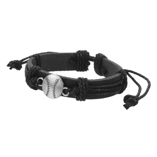 CTIRCHIU Baseball Armband für Männer Verstellbares Sportarmband Baseball Charm Armband für Jungen Sportgeschenke für Baseballfans Zubehör von CTIRCHIU