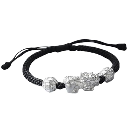 CTIRCHIU Verstellbares Glücksarmband Geflochtenem Seil für Männer Chinesisches Armband als Schutzamulett Handgefertigt für Freund oder Familie von CTIRCHIU